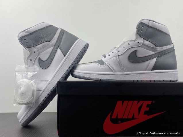 Official Maikesneakers 1 OG Air Stealth Jordan High 555088-037 0727